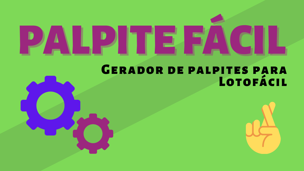 Gerador de palpites para Lotofácil